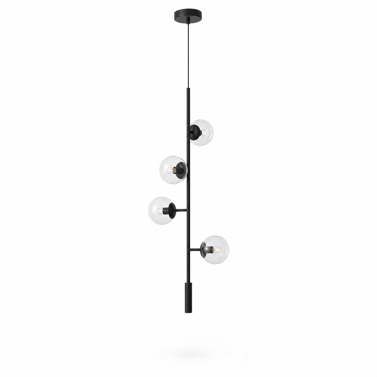 Costellazione Glass Globe Pendant Multi-Orb Linear Chandelier