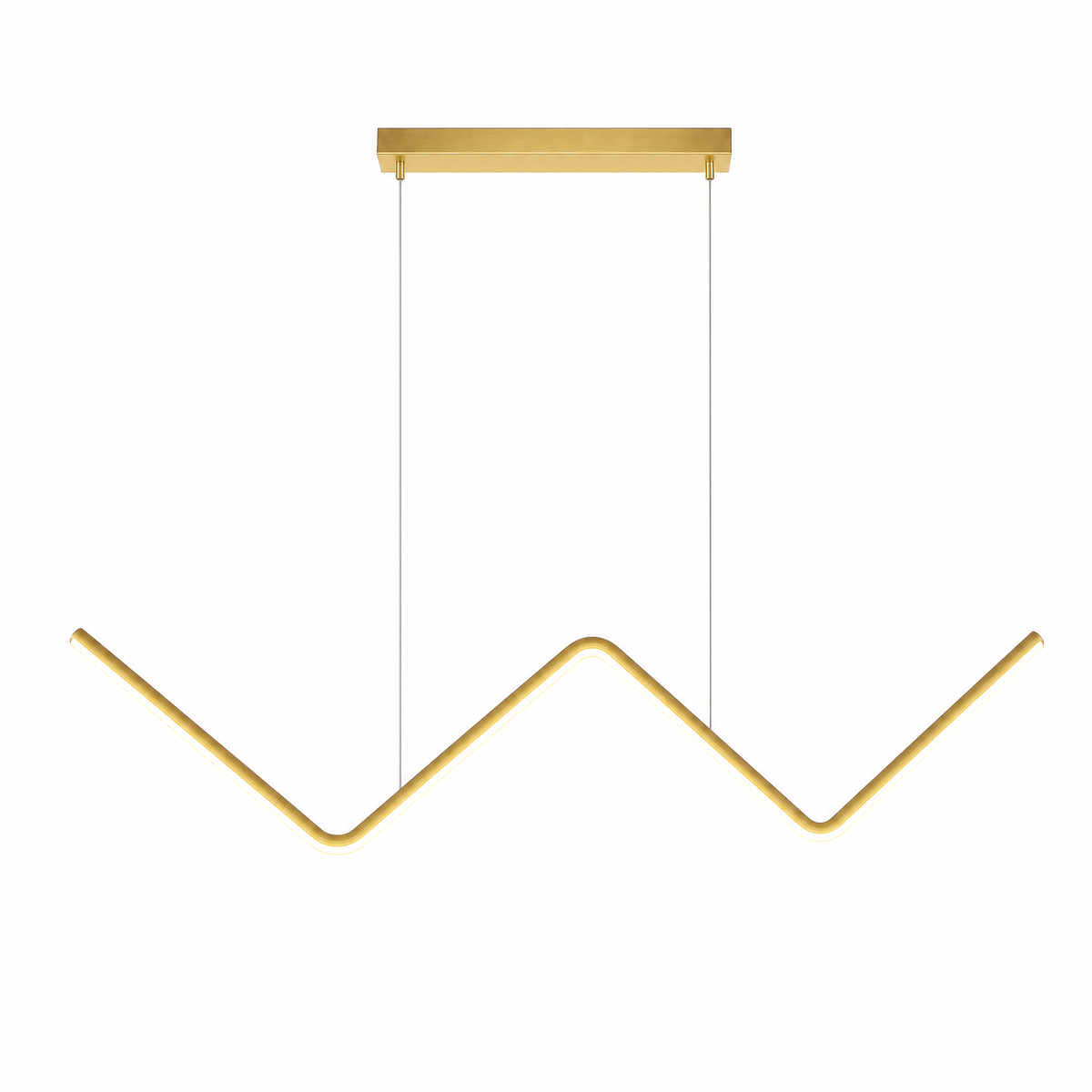 Lampo Linear LED Pendant Light Sculptural Zigzag Dining Bar
