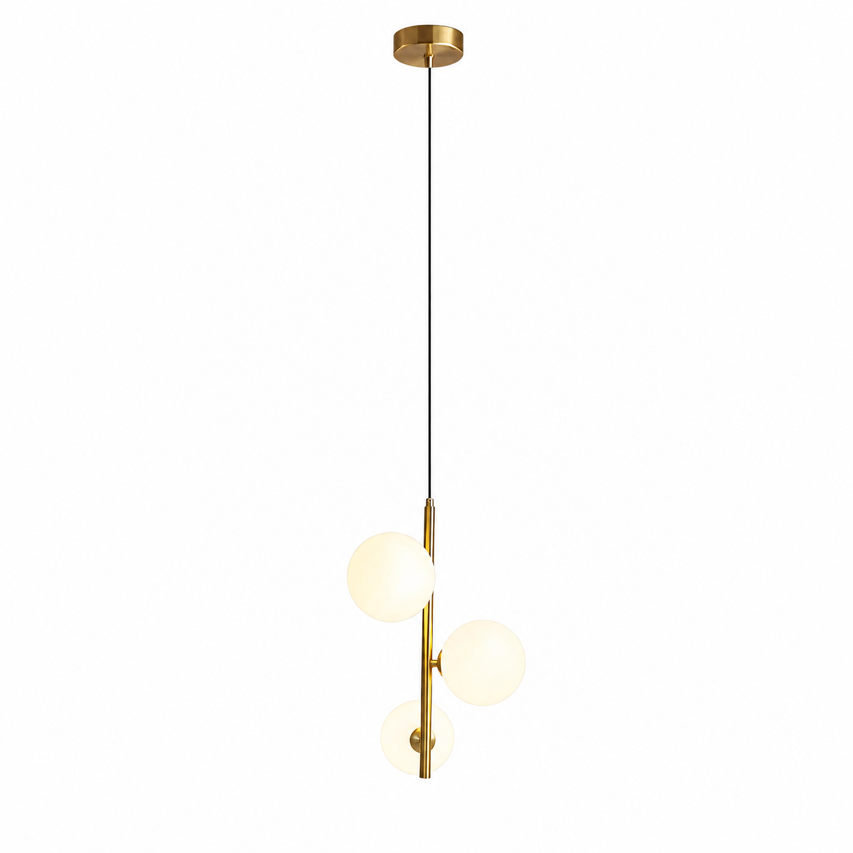 Perla Opal Globe Pendant Multi-Sphere Dimmable Ceiling Light