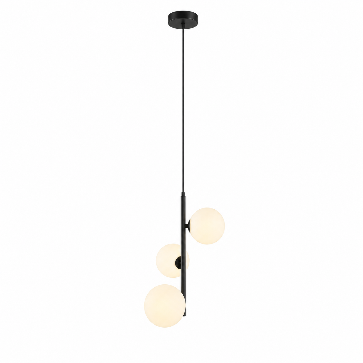 Perla Opal Globe Pendant Multi-Sphere Dimmable Ceiling Light