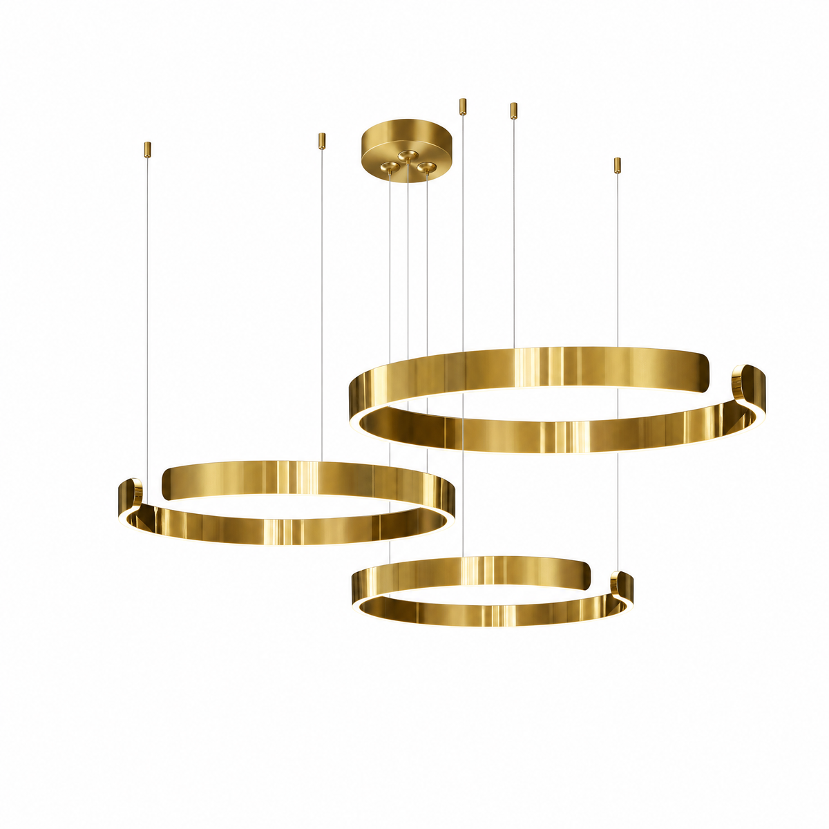Orbita LED Ring Chandelier Modern Circular Ceiling Light
