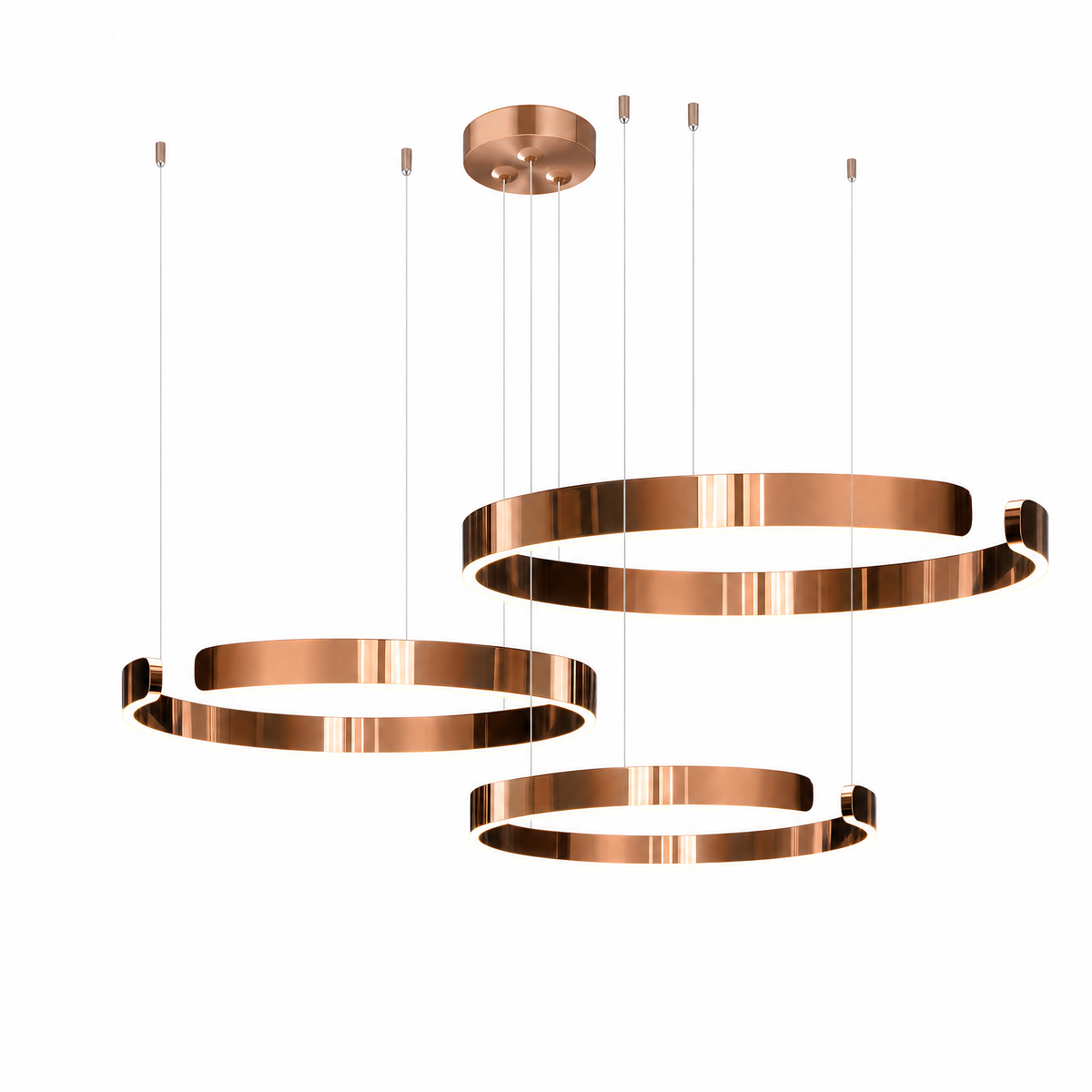 Orbita LED Ring Chandelier Modern Circular Ceiling Light
