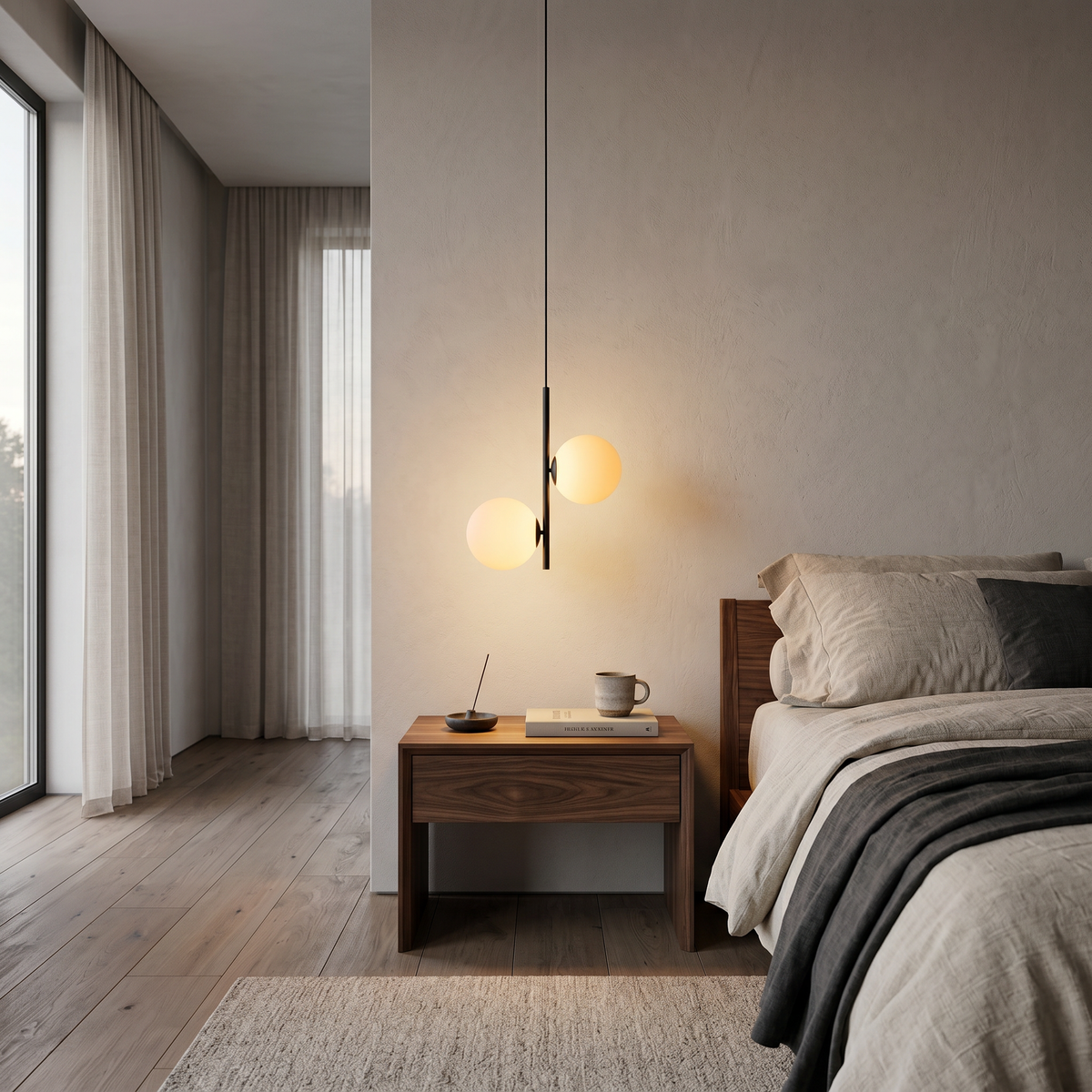 Perla Opal Globe Pendant Multi-Sphere Dimmable Ceiling Light
