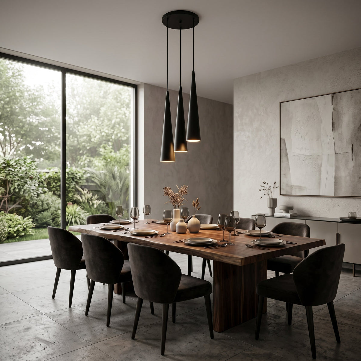 Cometa Minimalist Pendant Light Slim LED Ceiling Lamp