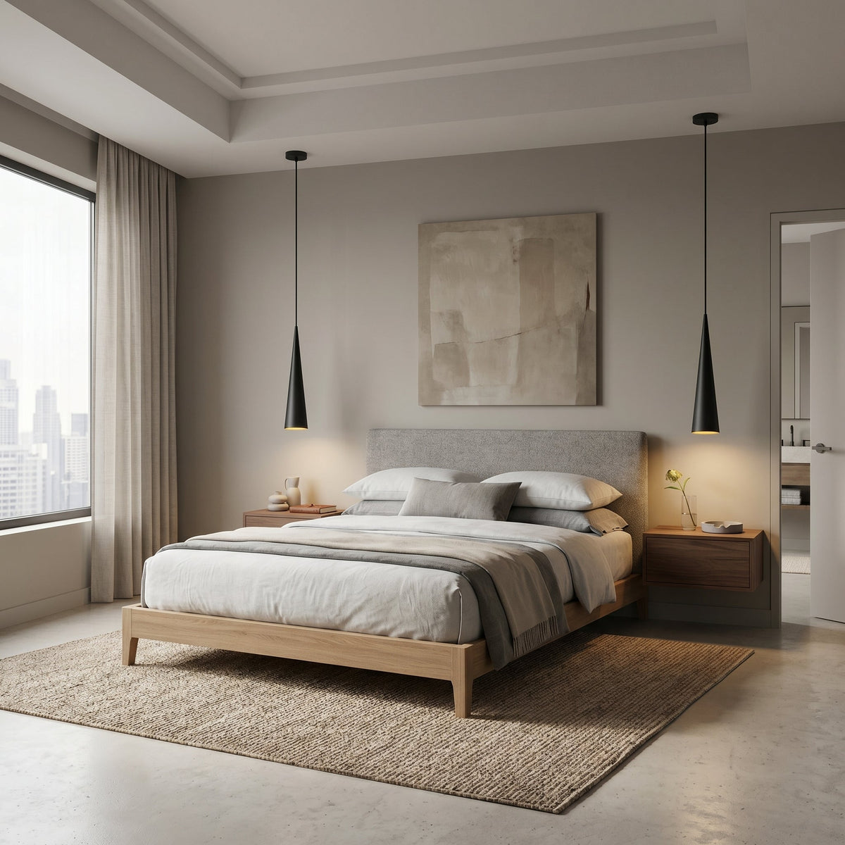 Cometa Minimalist Pendant Light Slim LED Ceiling Lamp